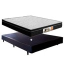 Ver imagem 1 de Cama Box casal preto + Colchão Espuma 138 x 188 x 40 cm