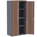 Ver imagem 2 de Armário Alto PE25 Pandin 79,20 cm (largura) MDP Cor Walnut e Grafito com Duas portas