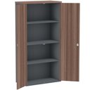 Ver imagem 3 de Armário Alto PE25 Pandin 79,20 cm (largura) MDP Cor Walnut e Grafito com Duas portas