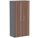 Ver imagem 1 de Armário Alto PE25 Pandin 79,20 cm (largura) MDP Cor Walnut e Grafito com Duas portas