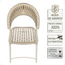 Ver imagem 3 de Cadeira de Jantar Milão Aluminio e Croche Náutico 2 Unidades - Rami