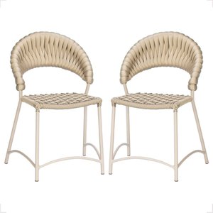 Cadeira de Jantar Milão Aluminio e Croche Náutico 2 Unidades - Rami