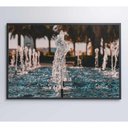 Ver imagem 3 de Quadro Fonte De água 60x40 Cm Adesivo Fotográfico
