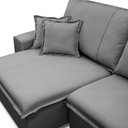 Ver imagem 7 de Sofá Retrátil Reclinável para Sala 3 Lugares 250cm Varsov F04 Veludo Cinza Claro - Lyam Decor