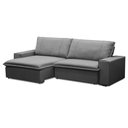 Ver imagem 6 de Sofá Retrátil Reclinável para Sala 3 Lugares 250cm Varsov F04 Veludo Cinza Claro - Lyam Decor