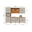 Ver imagem 2 de Cozinha Modulada 5 Peças Freijó Off White