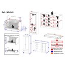Ver imagem 4 de Quarto de Bebê Completo com Berço Americano 3 em 1 e Colchão Incluso Flor Multimóveis MP4949