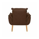 Ver imagem 7 de Kit 2 Poltronas Decorativa Estofada Sala Quarto Escritório Opala Madeira