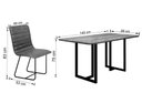 Ver imagem 3 de Conjunto Sala de Jantar com Mesa Tampo em Mdf e 6 Cadeiras Itália Couríssimo Preto