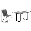 Ver imagem 3 de Conjunto Sala de Jantar com Mesa Tampo em Mdf e 6 Cadeiras Itália Couríssimo Preto