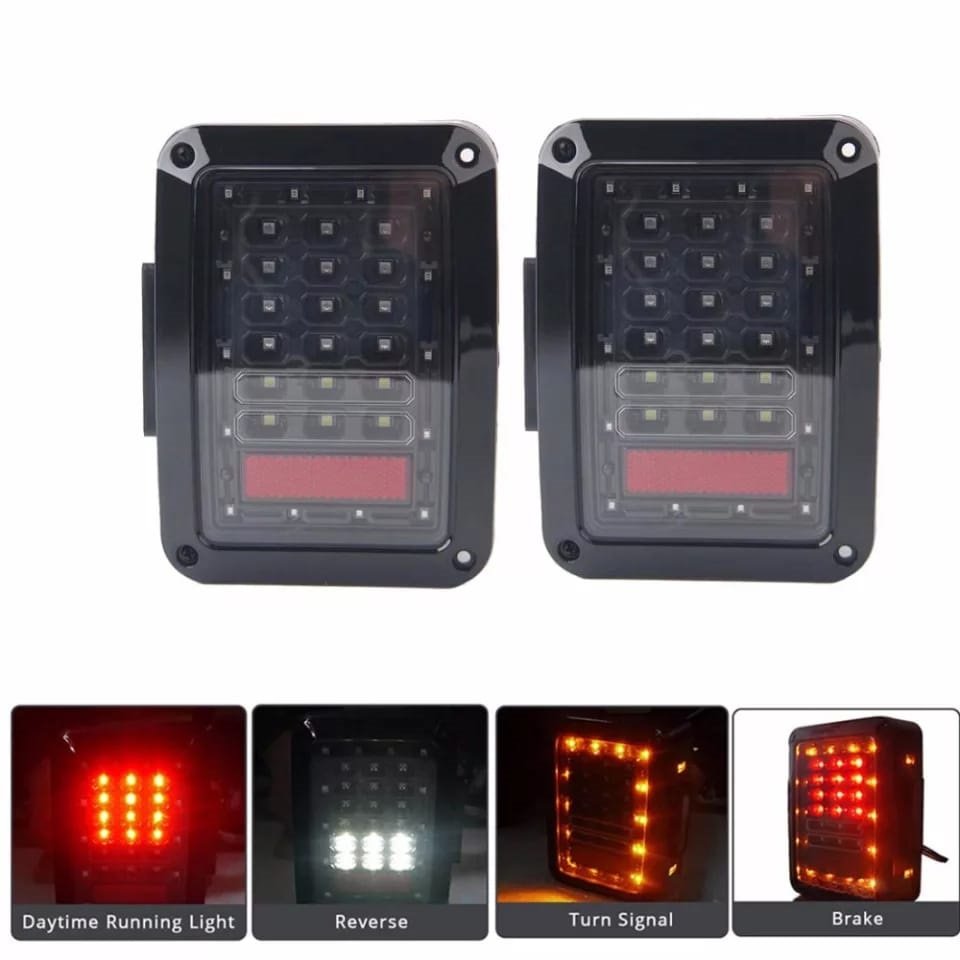 Lanterna Traseira Full Led Jeep Wrangler Jk Jku Europeu Dangos Madeiramadeira