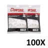 Kit 100 Espaçador Nivelador Revestimento Porcelanato 1,0mm - 1