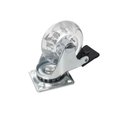 Ver imagem 3 de Rodízios de Silicone 50mm Antirrisco para Móveis Kit 4 Peças: 2 Rodízios com Trava e 2 sem Trava