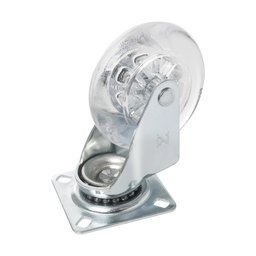 Rodízios de Silicone 50mm Antirrisco para Móveis Kit 4 Peças: 2 Rodízios com Trava e 2 sem Trava - 2