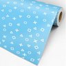 Papel De Parede Quarto Gamer Playstation Fundo Azul 3,0m - 2