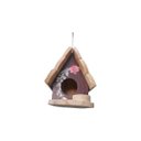 Ver imagem 3 de Mini Chalé de Passarinho Feito de Madeira  para Decoração  Casa -Decoração