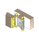 Ver imagem 3 de Dobradiça Vai e Vem em Aço 4 Polegadas Prata