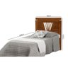 Cama Solteiro Vintage com Colchão Madeira Maciça Gabriela - Castanho - 4