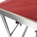 Ver imagem 3 de Mesa de Banho e Tosa Inox AlcaPet 55X55cm Vermelho APIS-11P