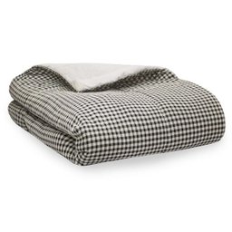 Edredom Infantil 1,50x2,20 Xadrez Preto 100% algodão - 1