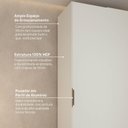 Ver mais imagens de Guarda Roupa Planejado 100% MDF de Canto Linear Orion CabeCasa MadeiraOriginals Bege