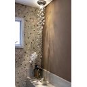 Ver imagem 1 de Lustre Plafon Pendente Cristais Legítimos :110v/220v/cristal Transparente/1,20 M