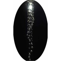 Lustre Plafon Pendente Cristais Legítimos :110V/220V/Cristal Transparente/1,20 M - 4