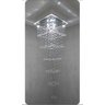 Pendente Plafon Em Cristais Pé Direito Alto Base 60x60 / 3m:base inox espelhada/2,70 m/110V/220V - 3