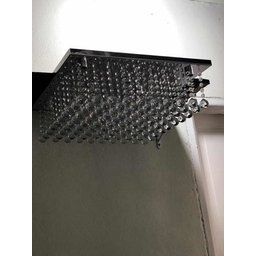 Lustre Plafon de Cristal K9 Legítimo 50x50 Por 12cm Altura:110V/220V/Cinza - 2
