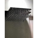 Ver imagem 2 de Lustre Plafon de Cristal K9 Legítimo 50x50 por 12cm Altura:110v/220v/cinza