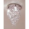 Lustre Plafon Pendente Todo D Cristal Legítimo Esferas 40Mm:110V/220V/Branco - 3