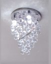 Ver imagem 2 de Lustre Plafon Pendente Todo D Cristal Legítimo Esferas 40mm:110v/220v/branco