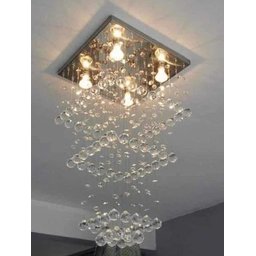 Lustre Pendente Mesa De Jantar Ou Sala De Estar 40x40 1m Alt:110V/220V/Cinza - 5