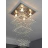 Lustre Pendente Mesa De Jantar Ou Sala De Estar 40x40 1m Alt:110V/220V/Cinza - 5