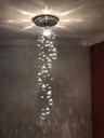 Ver imagem 4 de Lustre em Cristal Ideal para Lavabos e Lateral de Cama:110v/220v/prateado/1m