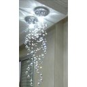 Ver imagem 3 de Lustre em Cristal Ideal para Lavabos e Lateral de Cama:110v/220v/prateado/1m