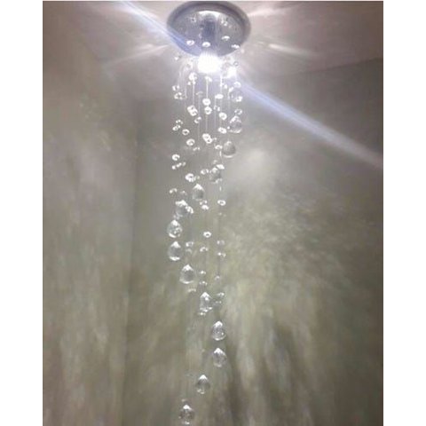 Lustre em Cristal Ideal para Lavabos e Lateral de Cama:110v/220v/prateado/0,80