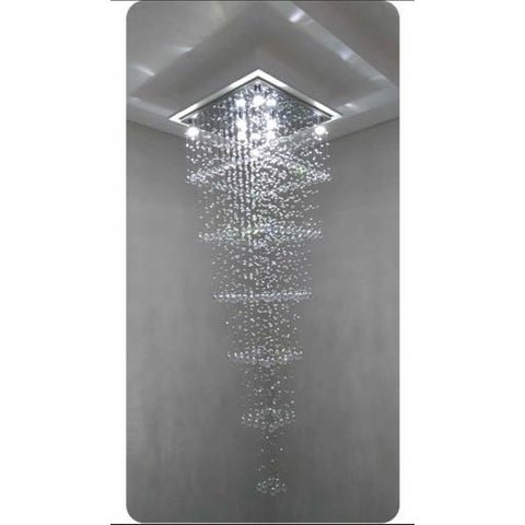 Lustre Pendente Plafon Moderno Base 40x40 Já Envio Montado:110v/220v/cinza