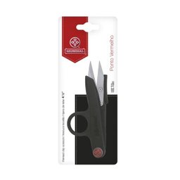 Tesoura Tecelão de Aço Inox Ponto Vermelho Mundial 12Cm - 2