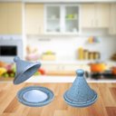 Ver imagem 3 de Saleiro Marroquino Tagine Porcelana Resistente Rita Lobo Azul Mesclado Prattos