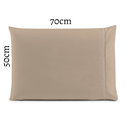 Ver imagem 2 de Kit 4 Fronhas 400 Fios Micropercal Ponto Palito:avelã