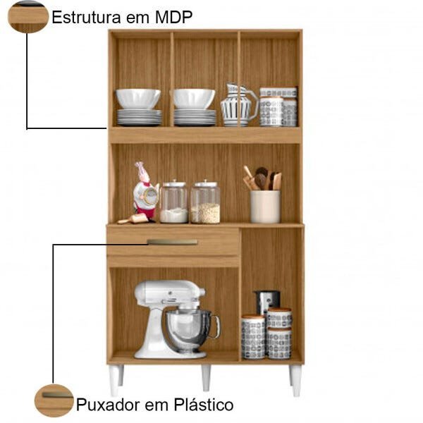 Cozinha Compacta 6 Portas Cleo Aramóveis - 3