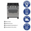 Ver imagem 2 de Fogão Profissional Venax Gaudi Line 5 Bocas em Aço Inox a Gás 30317