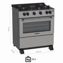 Ver imagem 3 de Fogão Profissional Venax Gaudi Line 5 Bocas em Aço Inox a Gás 30317