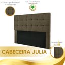 Ver imagem 5 de Cabeceira Julia 1,95 King Size Suede Marrom Chocolate Amassado - Star Confort