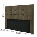 Ver imagem 4 de Cabeceira Julia 1,95 King Size Suede Marrom Chocolate Amassado - Star Confort