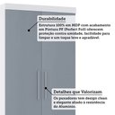Ver imagem 4 de Guarda Roupa Modulado 90cm 2 Portas e 4 Gavetas Alpes Luciane Móveis