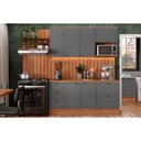 Ver imagem 3 de Fechamento de Cozinha Modulado Painel de Edição para Ripado Bella 2618 61x60x3.0cm Nogal