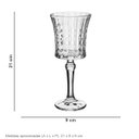 Ver imagem 7 de Jogo 6 Peças Taça de Cristal 260ml Transparente 21x9x9cm Vinho Água Espumante