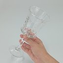 Ver imagem 2 de Jogo 6 Peças Taça de Cristal 260ml Transparente 21x9x9cm Vinho Água Espumante